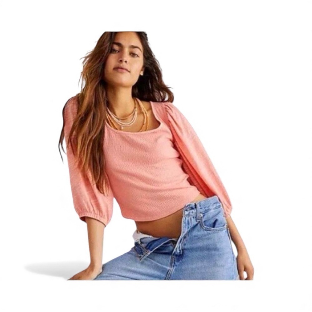 Free‎ People Day Lilly Top Terra Cotta Color Size Small